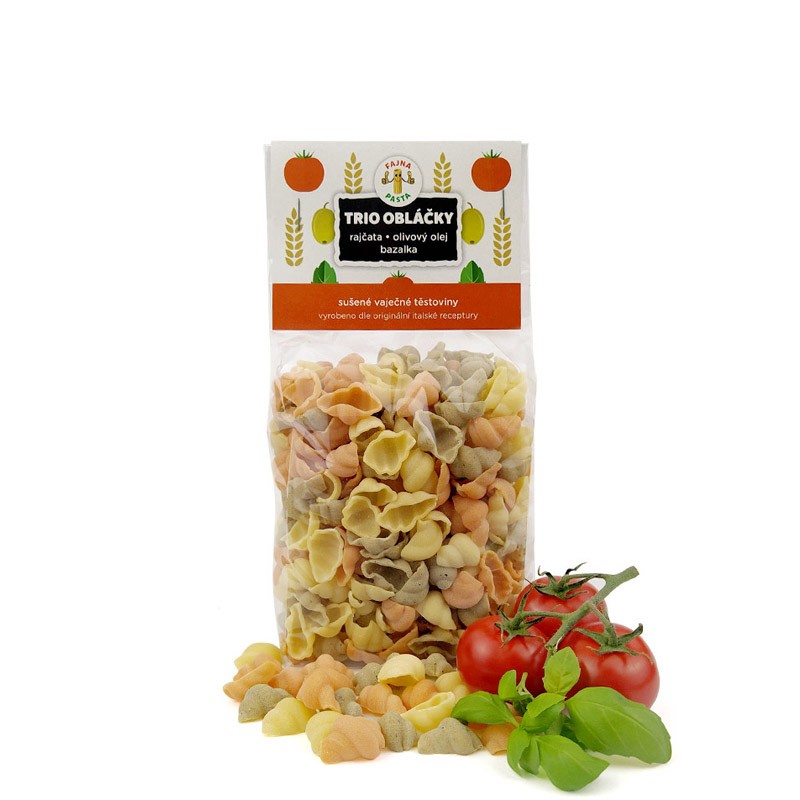 TRIO obláčky (rajčata,olivový olej,bazalka) 400g